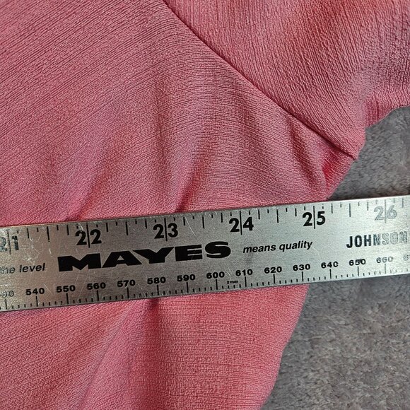 White Stag Womens 22W/24 Pink midi Dress feminine Embroidery Rayon office modest - Picture 9 of 12